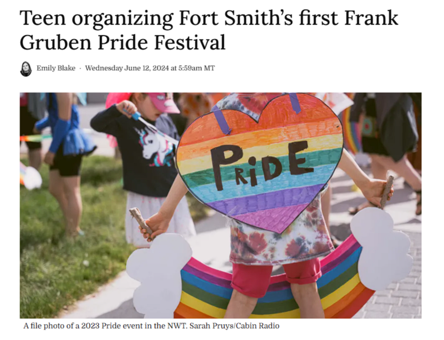 Teen organizing Fort Smith’s first Frank Gruben Pride Festival 2024